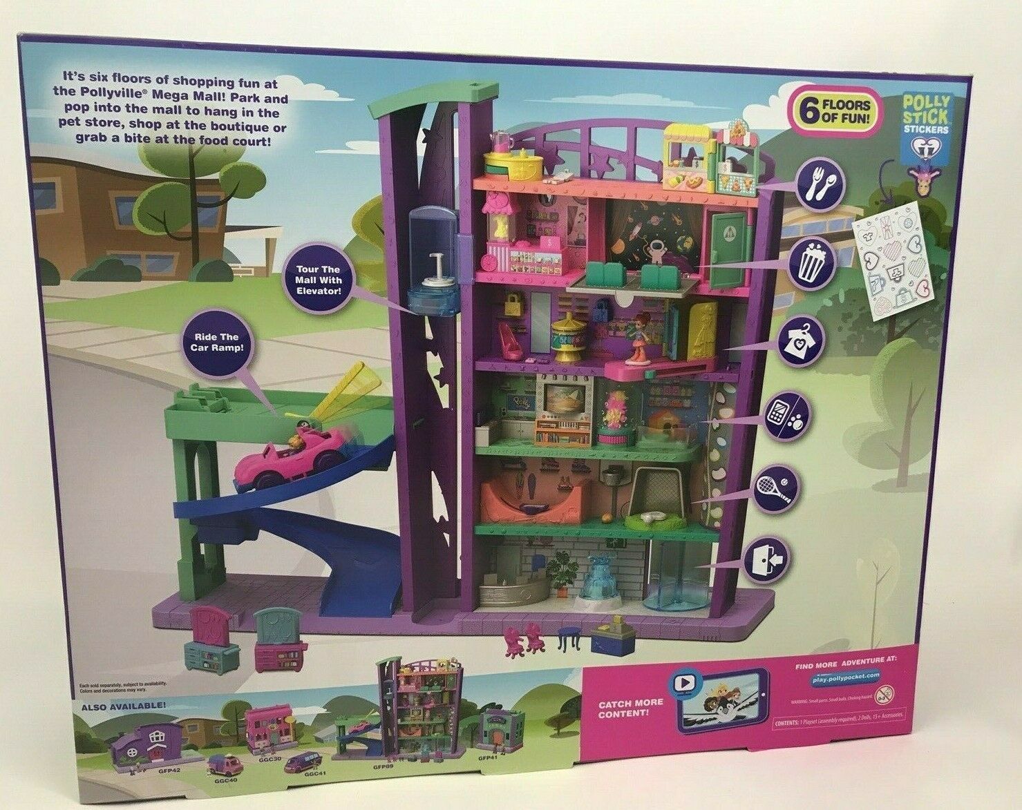 polly pocket mega mall set