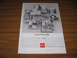 1964 Print Ad BEA British European Airways Europe&#39;s Foremost Airline - $10.72
