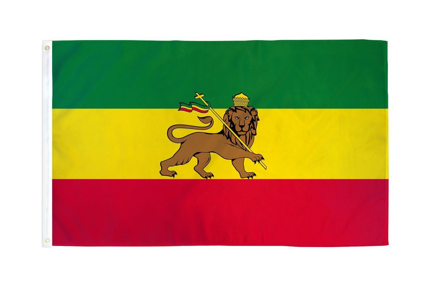 3x5 Ethiopia Flag Lion of Judah Ethiopian Pennant Indoor Outdoor
