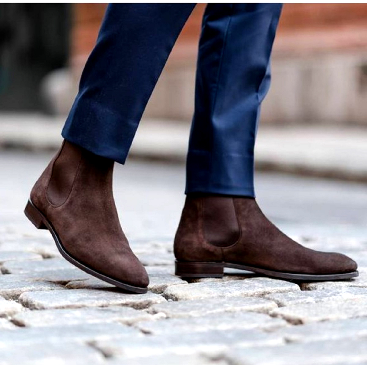 Dope Foot Wear Havana Brown Terrific Shape Genuine Suede Leather Men Boots