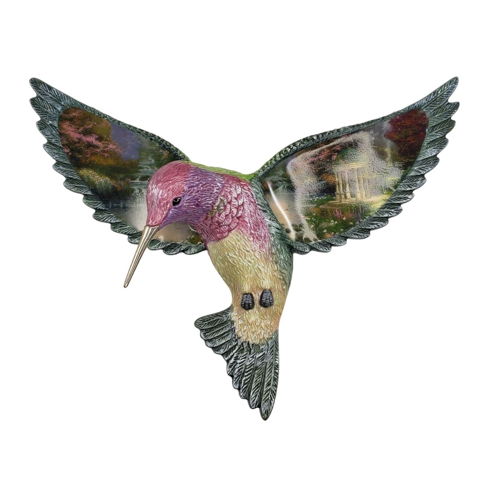 Thomas Kinkade Garden Prayer Beauty In Flight Hummingbird Wall Decor