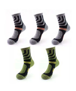 Anysox 5 Pairs One Size 5-11 Grey Green Cotton Compression Trekking and ... - $30.51+
