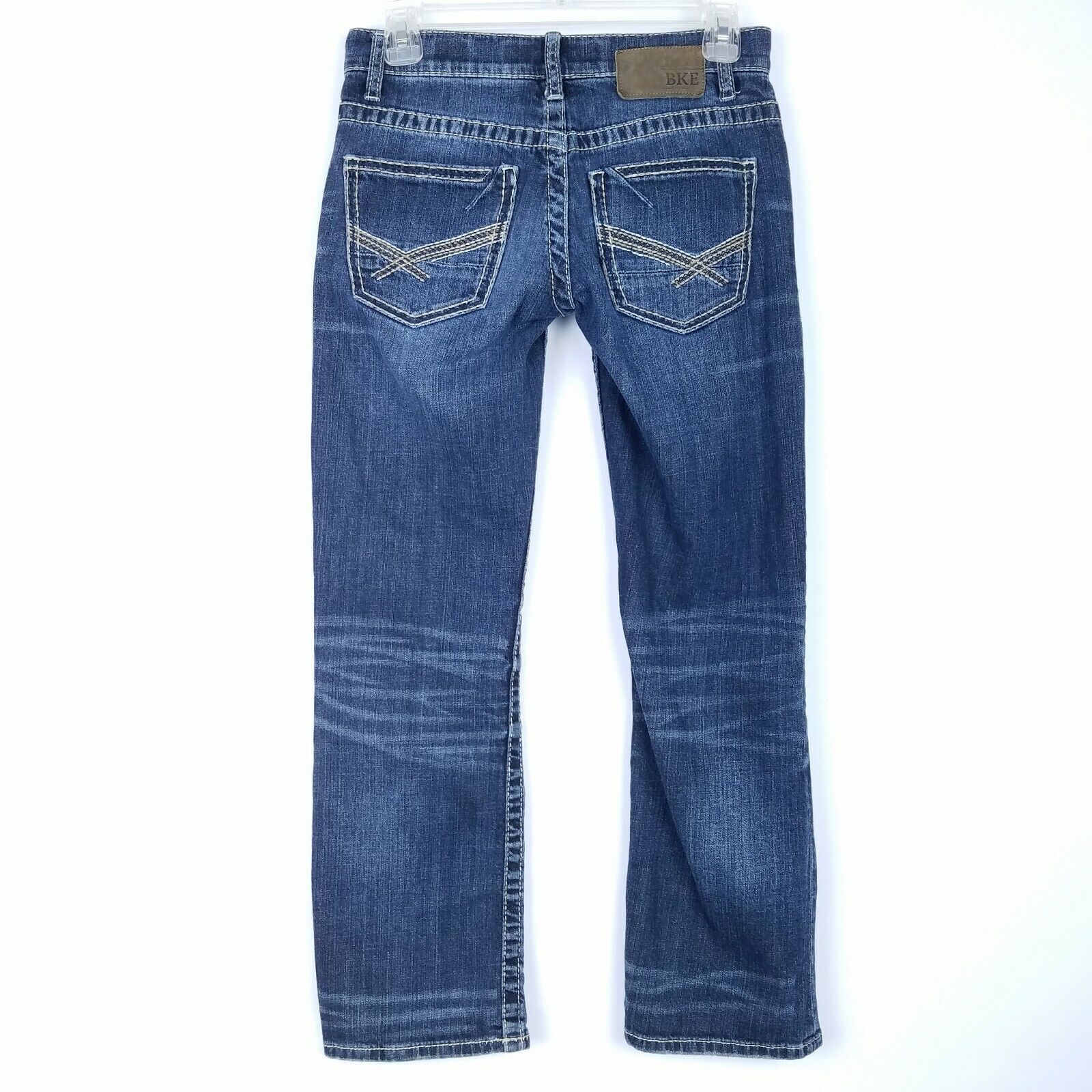 THE BUCKLE BKE Jeans Women's size 26S Aiden Boot Leg Cut Dark Blue ...