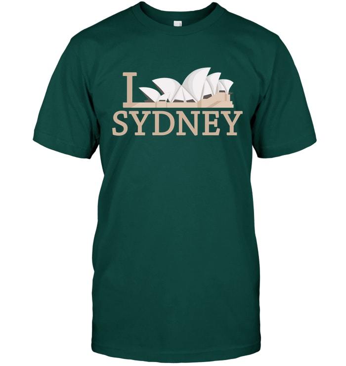 Fun Graphic I Love Sydney T Shirt Opera House Shirt TShirts, Tank Tops