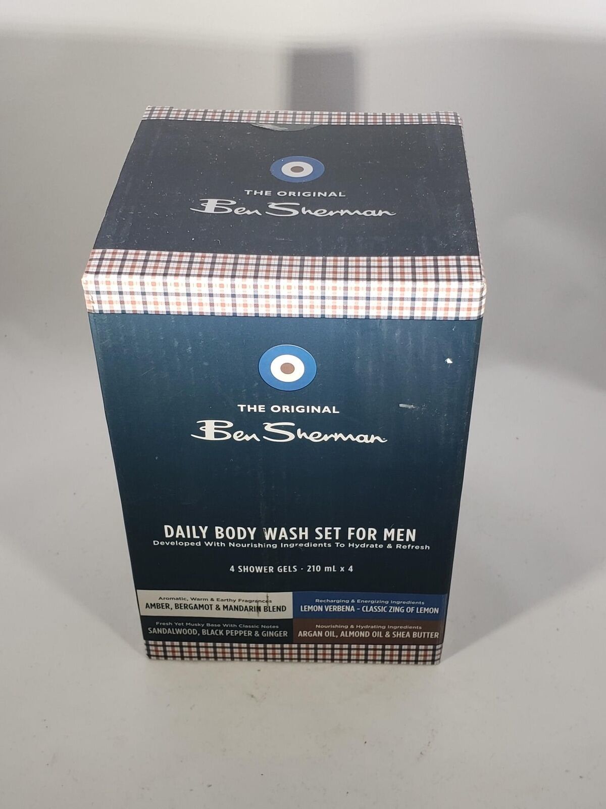 Ben Sherman Daily Body Wash Set For Men 4 Shower Gels Full Size