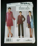 Simplicity Threads 2288 BB 20W-28W EUR 46-56  Jacket Pants Skirt Knit Ca... - $7.66