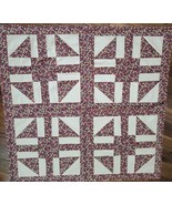 floral pattern thro baby or lap quilt top  - $30.00