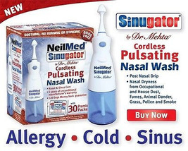 NeilMed Sinugator Cordless Electronic Sinus Irrigator Nasal Wash - Allergy Cold - $29.95+