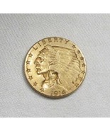 1914-D $2.50 Gold Indian Quarter Eagle XF Coin AL359 - $519.75