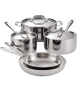 Tramontina 8-Piece Cookware Set--Stainless Steel - $200.00
