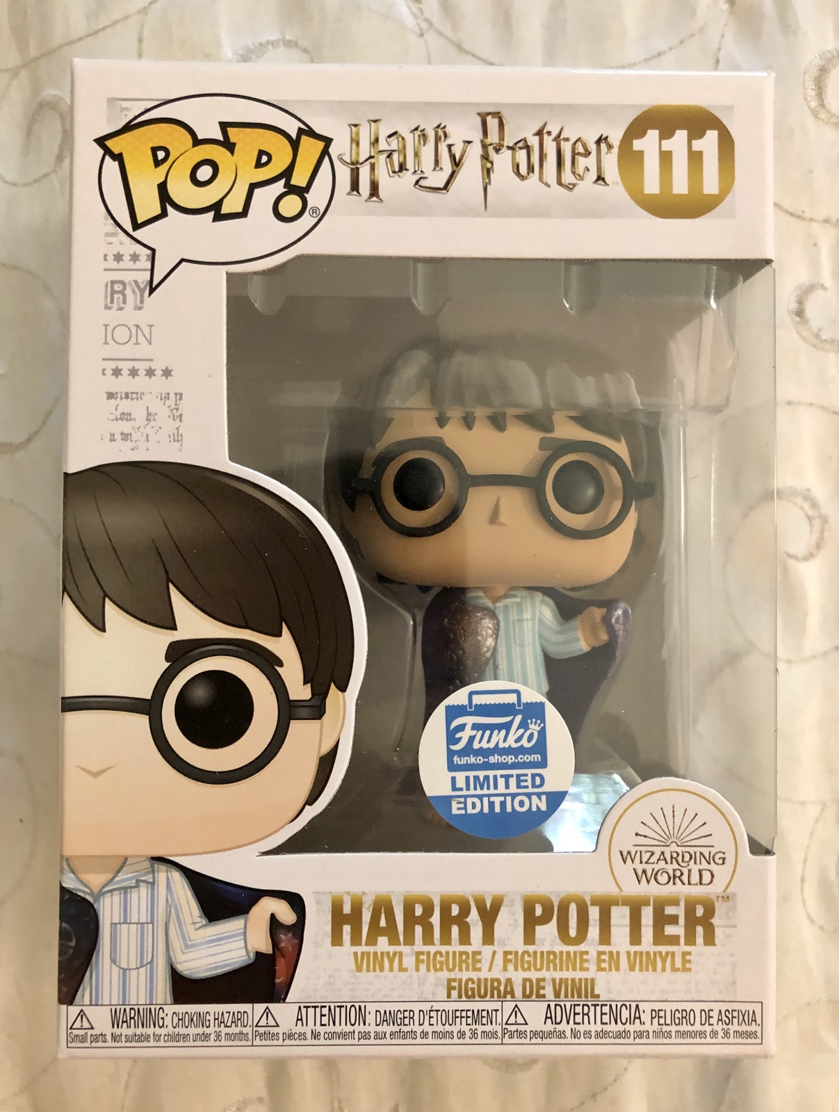 harry potter with invisibility cloak funko