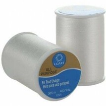 White Coats &amp; Clark All Purpose Thread 400 Yard Spool - Various Quantity... - $20.99+