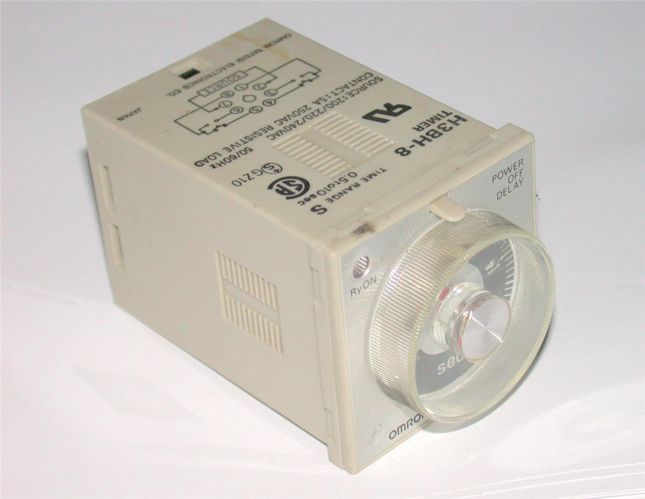 OMRON .5 TO 10 SECOND TURN SET STYLE TIMER MODEL E3BH-8 - $39.99