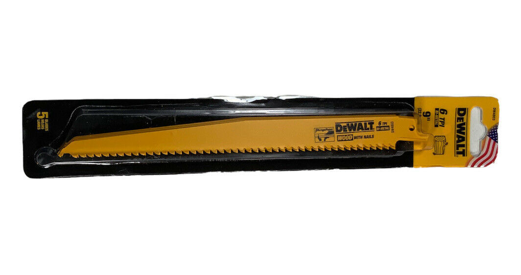 Dewalt 9-In. 6-Tpi Reciprocating Saw Blade - $24.99