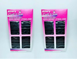 LOT OF 2 Allary Sewing Hand Needles 140 count, Sharps, Darners, Embroidery - $7.85