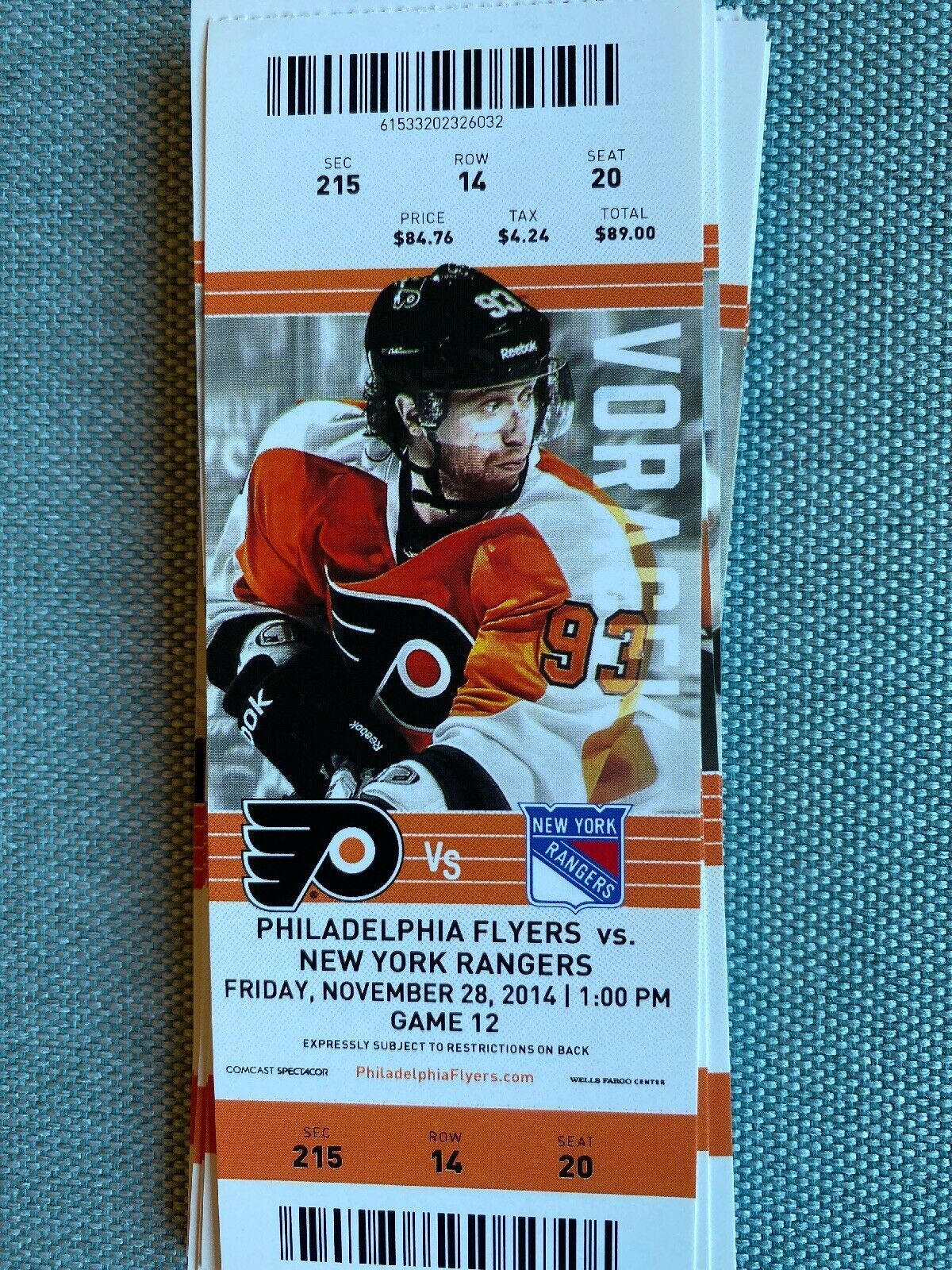 201415 Philadelphia Flyers Full Season Ticket Stubs Ticket Stubs
