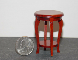 1 Pcs Round End Side Table Dollhouse Miniature Wood 1:12 one inch scale ... - $36.00