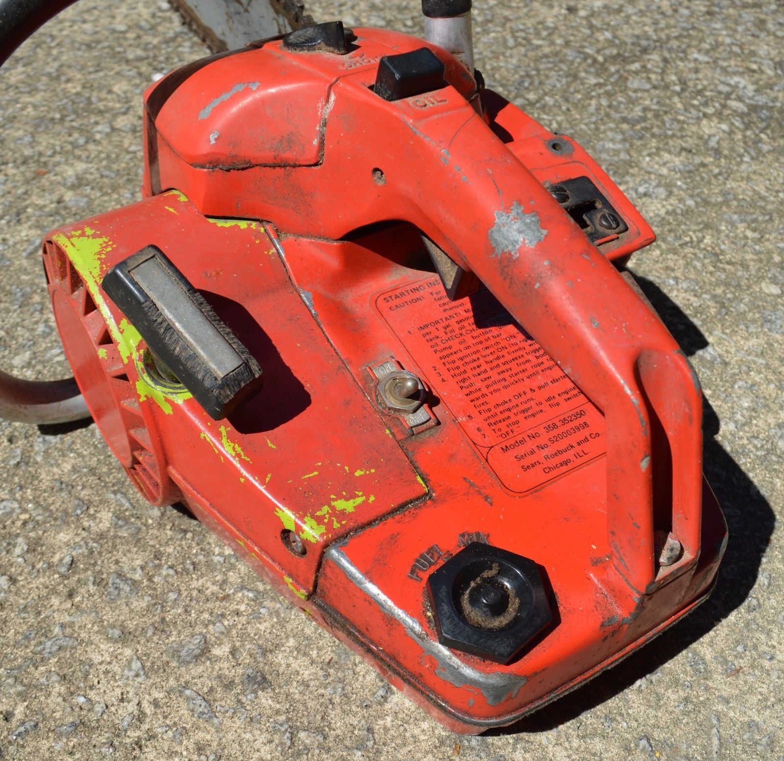 Old Craftsman Chain Saw At Craftsman Power Equipment