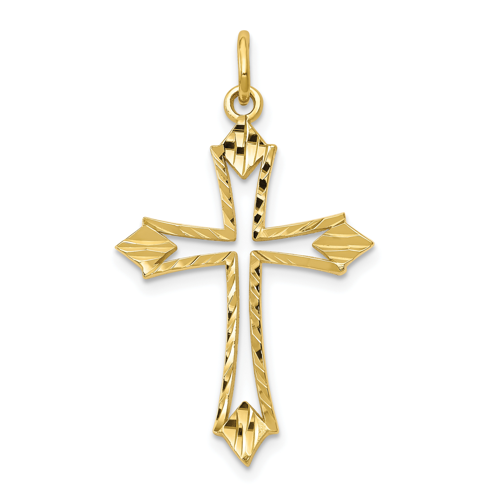10k Cross Charm Fine Charms & Charm Bracelets