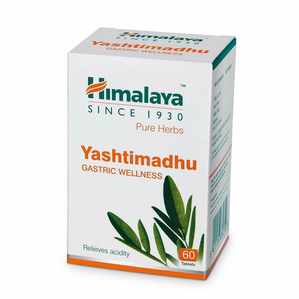Himalaya Wellness Pure Herbs Yashtimadhu Gastric Wellness- 60 Table EXP JUN/2022