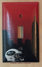 NY New York Jets Football Light Switch Power Outlet Wall Cover Plate Home decor image 1