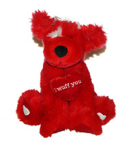 Gund Heads and Tales Red Dog I Wuff You Love Plush Lovey 10 inch Stuffed... - $24.63