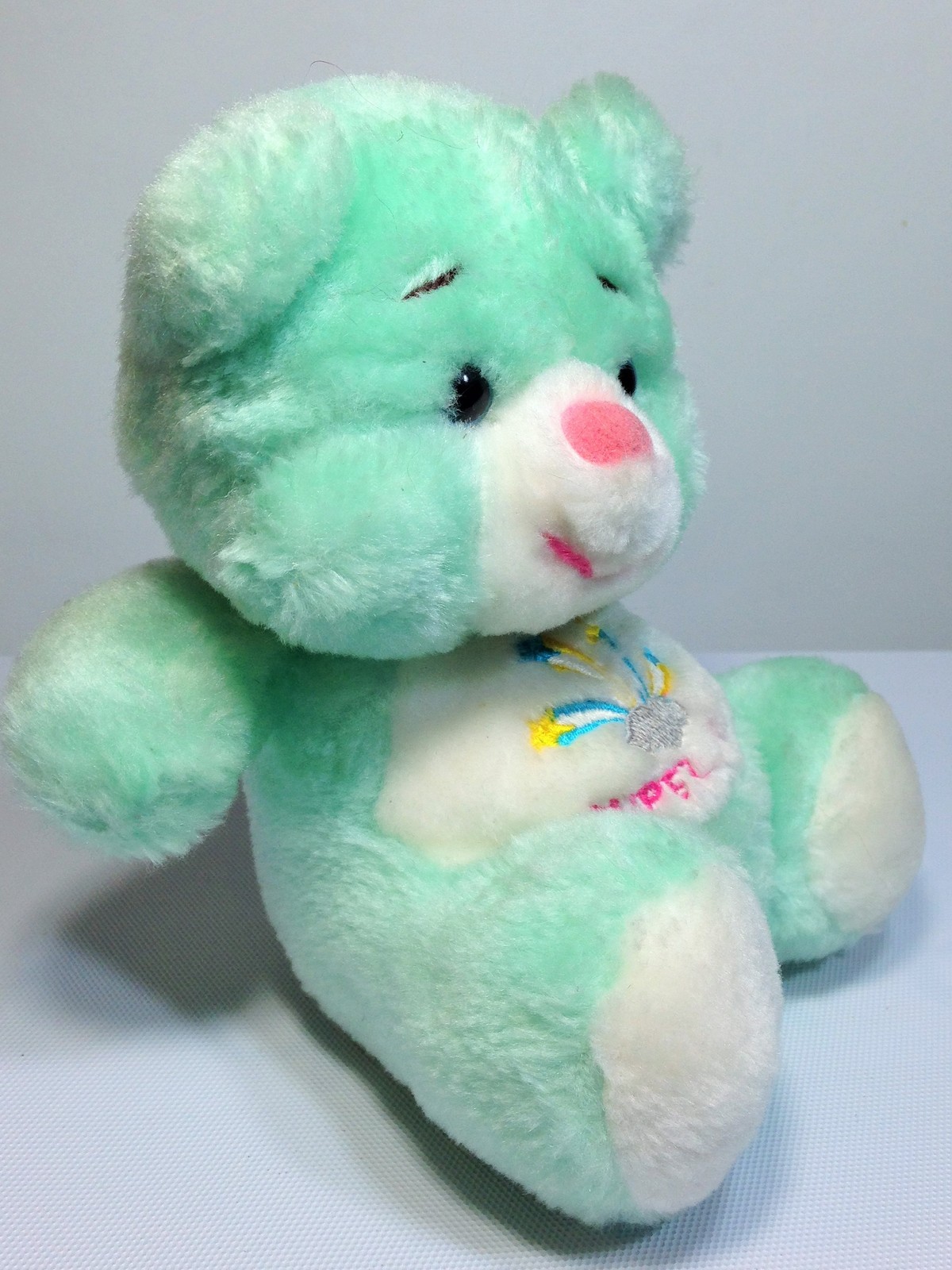 mint green teddy bear
