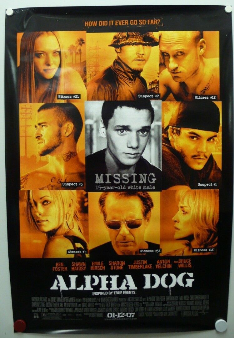 ALPHA DOG 2006 Ben Foster, Shawn Hatosy, Emile Hirsch, Sharon StoneOne
