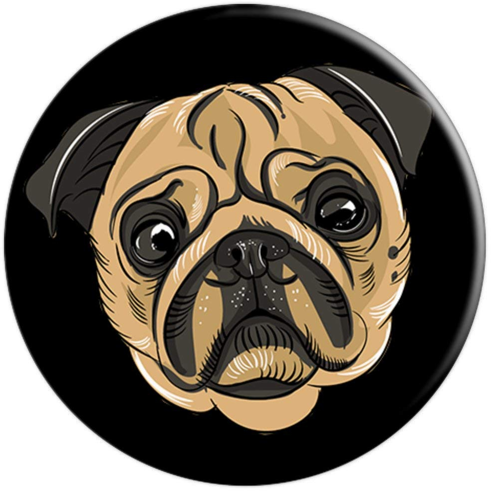 Pug Dog - PopSockets Grip and Stand for Phones and Tablets - Mounts