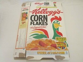 Empty Cereal Box Kellogg's Corn Flakes 1995 Wheel Of Fortune 24 Oz [Z201] - $11.03