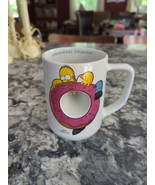 Universal Studios Souvenir Coffee Mug The Simpsons Homer Donut Hole Cent... - $29.70