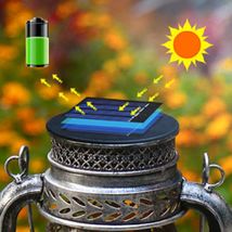 Retro Solar Lantern  -  Decorative Light for Hanging or Putting on a Table image 3