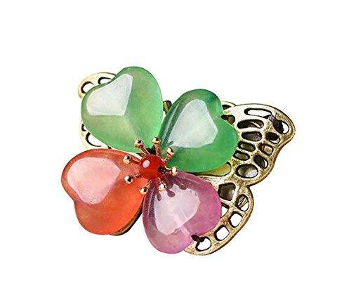 Retro Four-Leaf Clover Shaped Brooch Pin Clothing Accessories Decorations