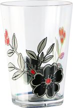 Corelle Coordinates 8 oz Acrylic Drinkware Mandarin Flower Set of 4. - $24.00