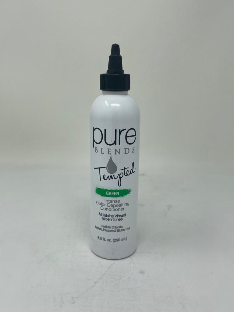 Pure Blends Tempted Intense Color Depositing Conditioner Green 8.5 Oz- show o...