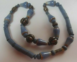 Trade Beads Blue Glass/Metal 20.5&quot; - $230.00