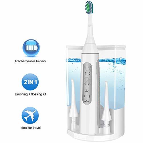 YaFex Water Flosser + Electric Toothbrush, Rechargeable Dental Oral