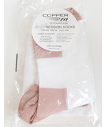Womens White Copper Fit Compression Knee High Socks Small Medium 4 to 9.5 - $9.95