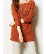 NWT ANTHROPOLOGIE DASHED POINTELLE TAUPE PULLOVER SWEATER by MOTH M - $74.99