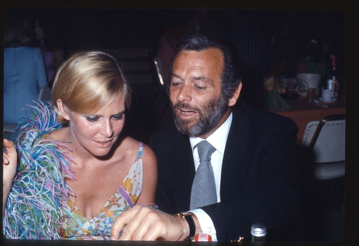 1970 DAVID JANSSEN & ROSEMARY FORSYTH Live Candid Original 35mm Slide