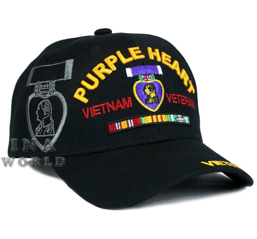 Us Military Hat Purple Heart Moph Vietnam Veteran Official Licensed