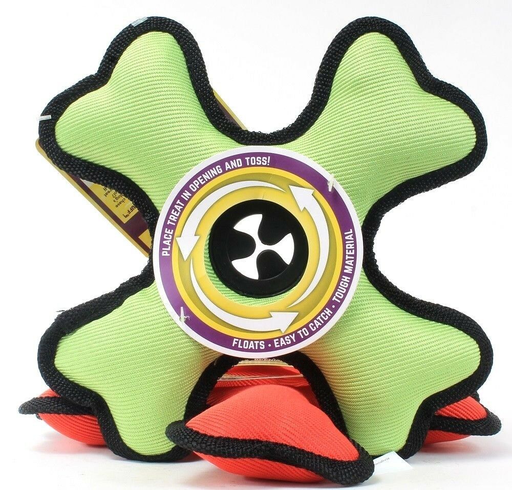 2 Multipet Dog Toy Tuff Enuff Rugged Floats Tug Toss Interactive Play Pet Fun Toys