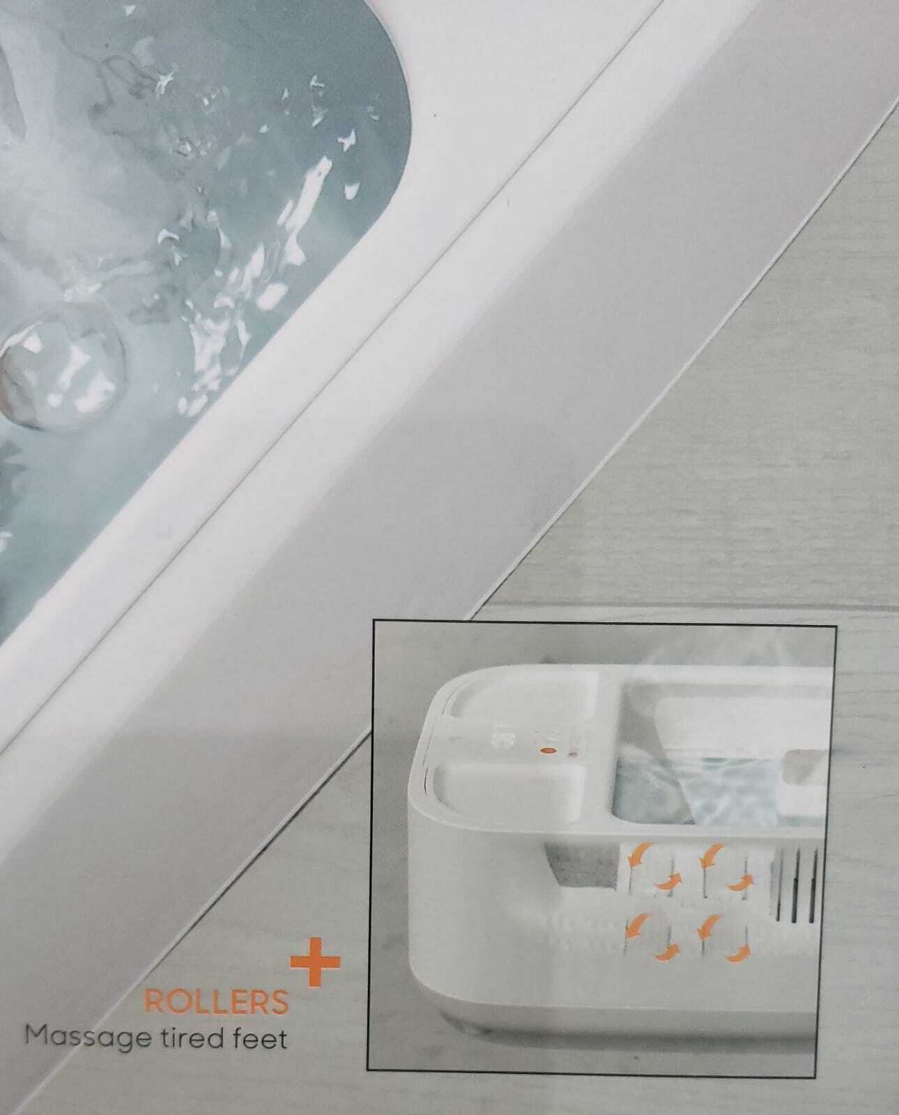 Sharper Image Spa Haven Foot Bath, Heated with Rollers and LCD Display