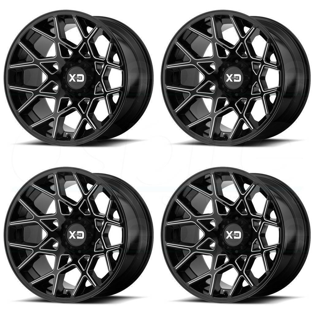 20x10 XD XD831 Chopstix 8x170 -24 Black Milled Wheels Rims Set(4) - Wheels