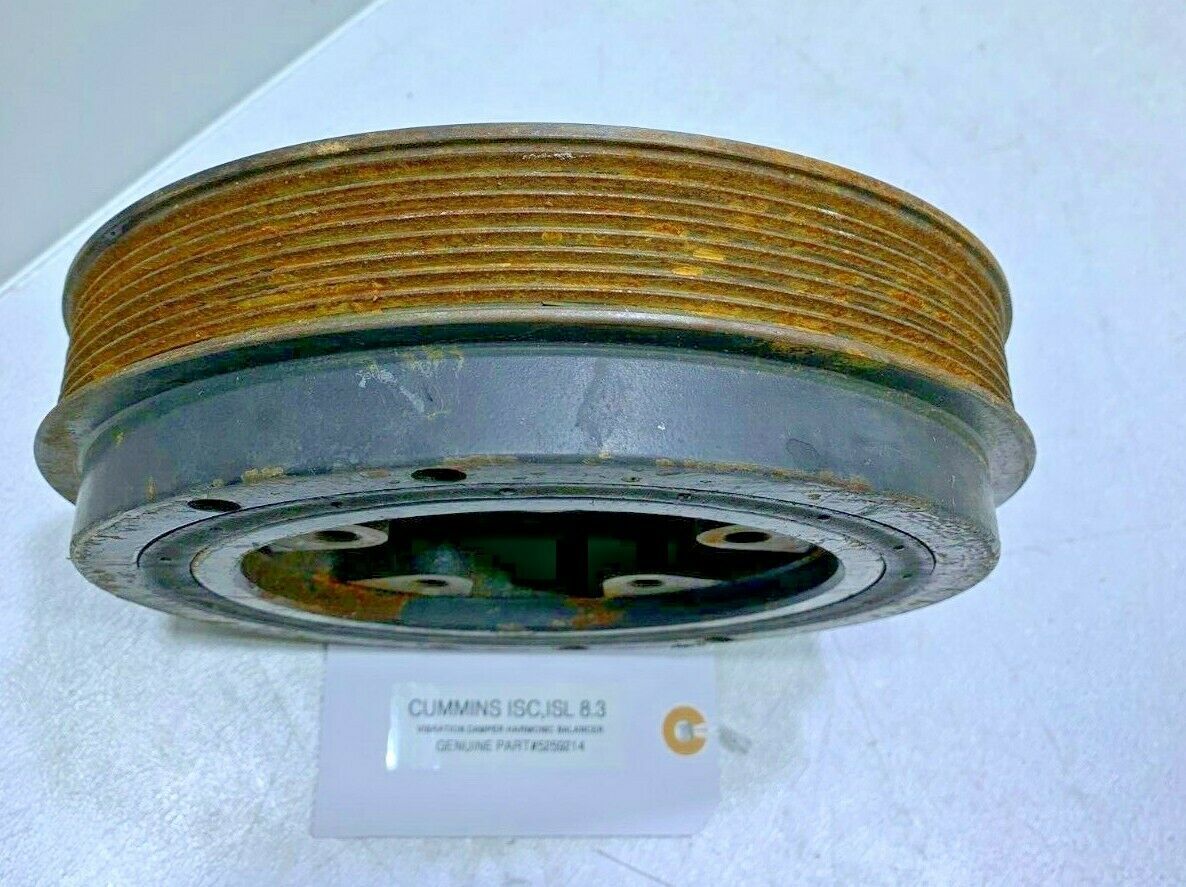 Cummins ISC ISL 8.3 DAMPER RUBBER VIBRATION HARMONIC BALANCER 5259214 OEM Commercial Truck Parts