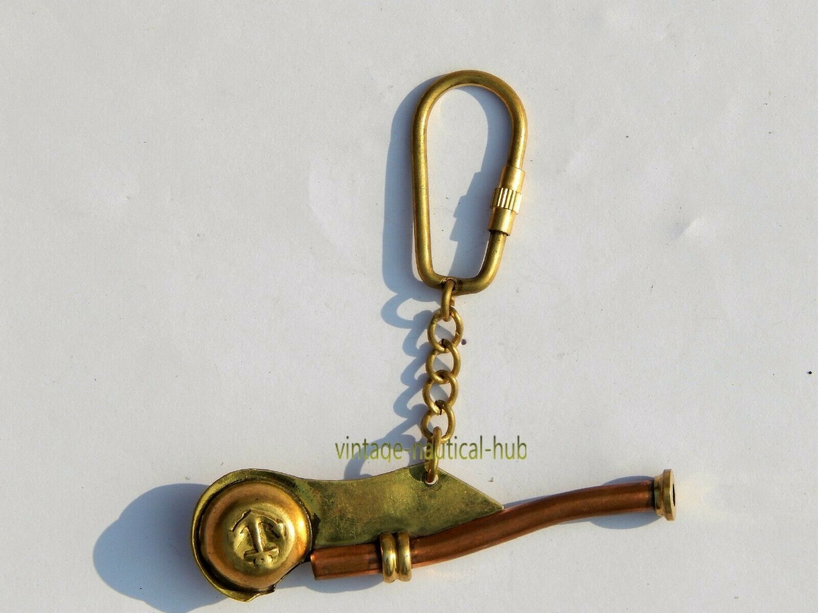 Lot of 50 Brass Boatswain Whistle key Chain Bosun Call Pipe gift Details about    Nautical Set 