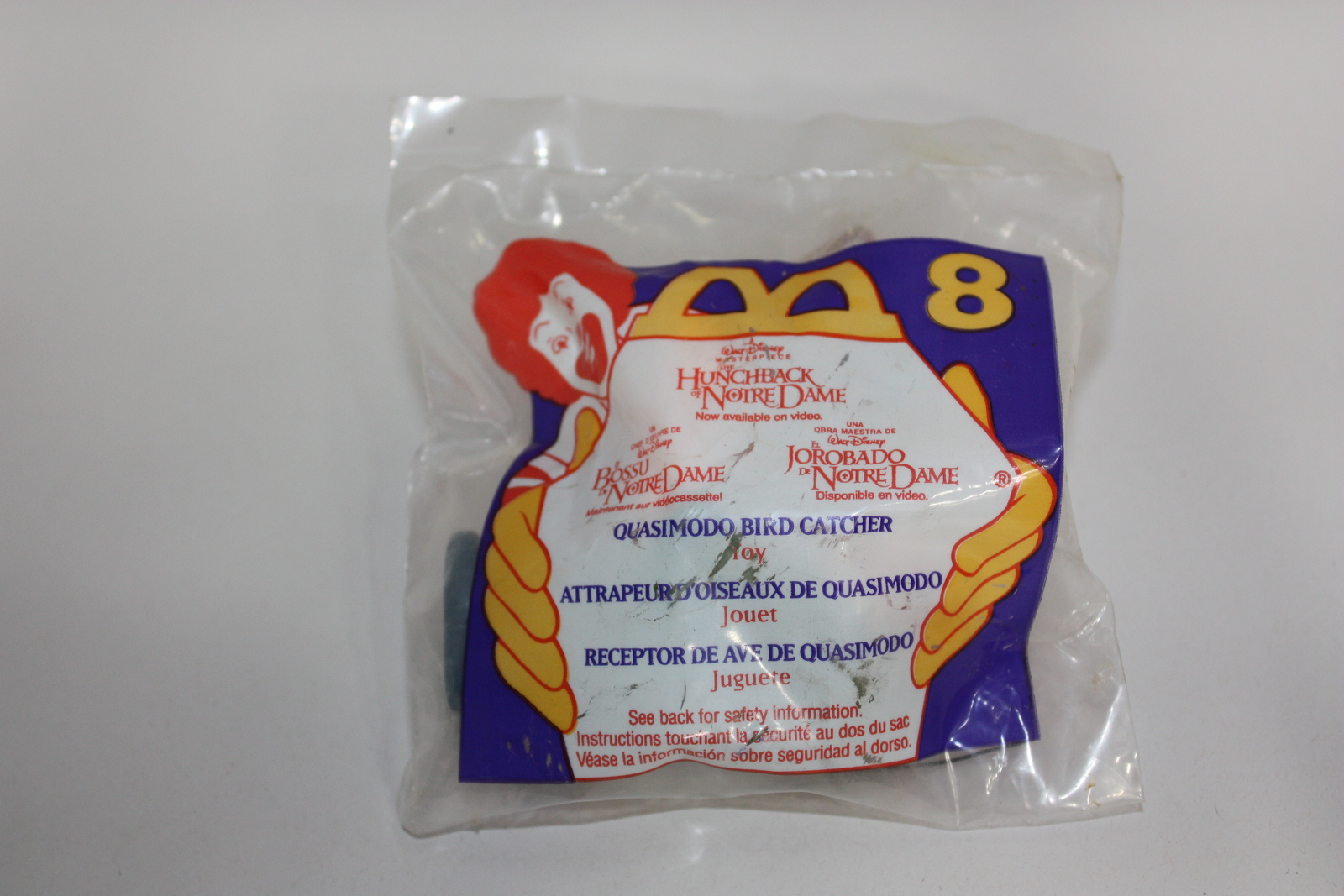 1996 McDonalds Disney Hunchback of Notre Dame 8 Quasimodo Bird Sealed ...