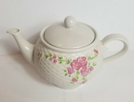 Vintage 1980s Teleflora Gift Ceramic Teapot 1985 80s Decoration Spring F... - $39.20