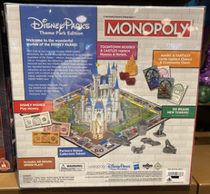 Disney Parks Theme Park Edition Monopoly Game Pop Up Castle Newest image 2