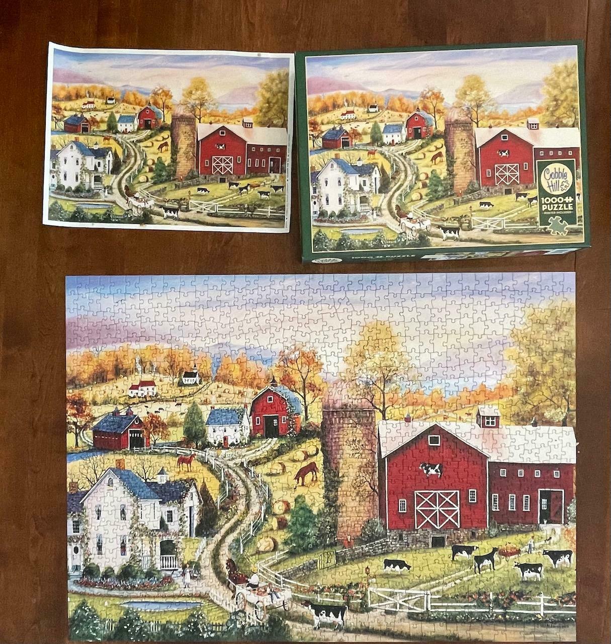 Cobble Hill Jigsaw Puzzle 1000 Piece LEADING THE WAY 26" x 19" Mary Ann Vessey - Jigsaw